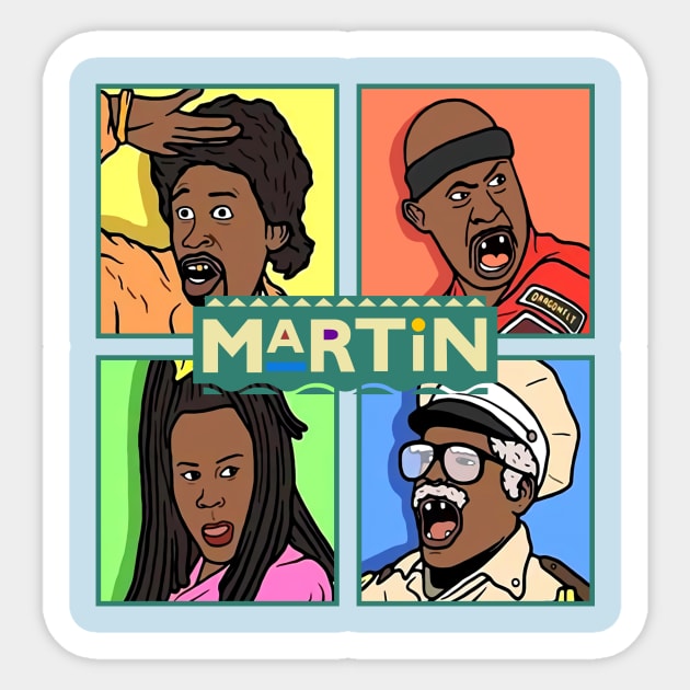 martin cartoon comedy Sticker by masbroprint